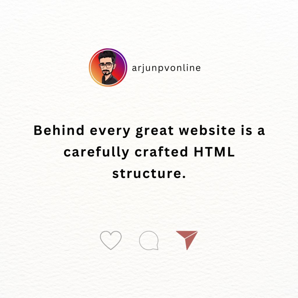 Behind every great website is a carefully crafted HTML structure.